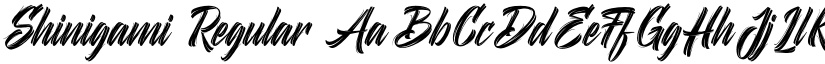 Shinigami Regular font