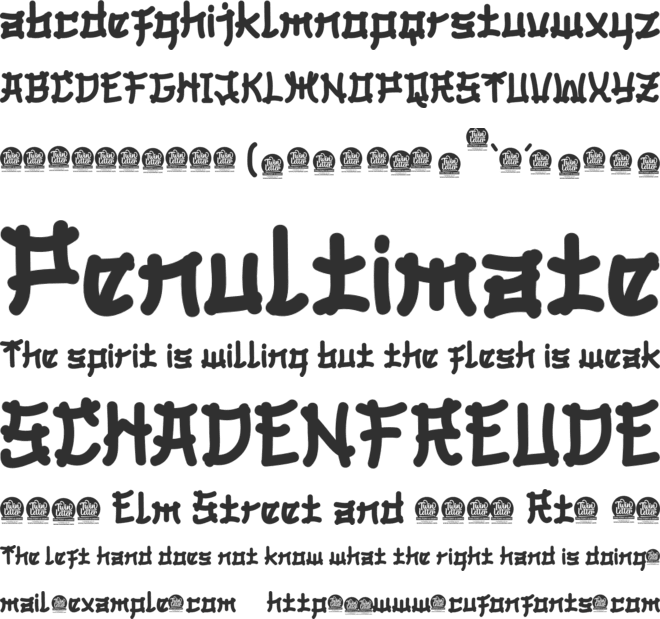 BOMADHA font preview