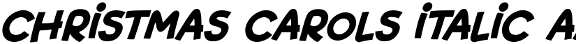Christmas Carols Italic font