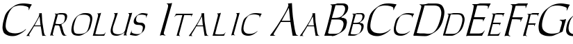 Carolus Italic font