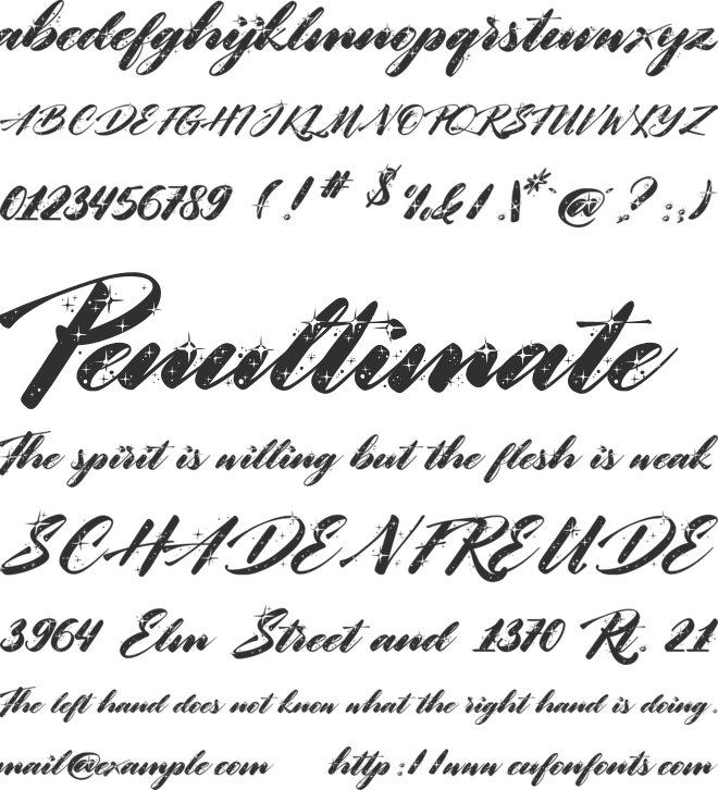 Christmas in Brighton font preview