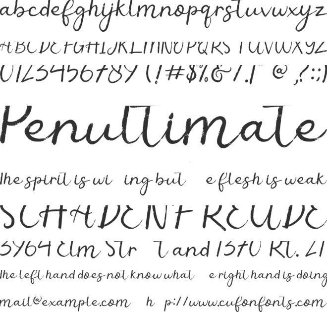 Christmas Ink font preview