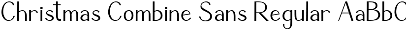Christmas Combine Sans Regular font