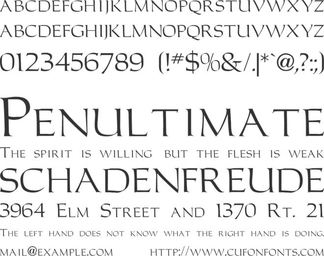 Carolus Roman font preview