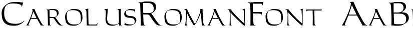 CarolusRomanFont font