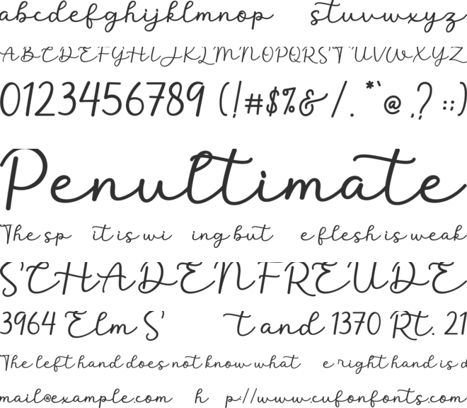Christmas Glad font preview