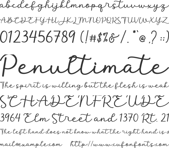 Christmas Glad font preview