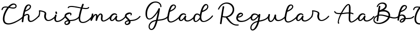 Christmas Glad Regular font