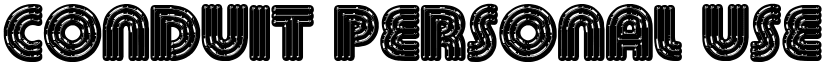 CONDUIT PERSONAL USE font download