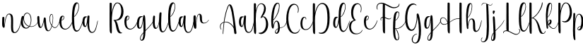 nowela Regular font