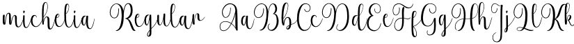 michelia Regular font