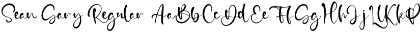 Sean Gary Regular font