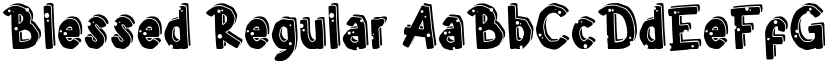 Blessed Regular font