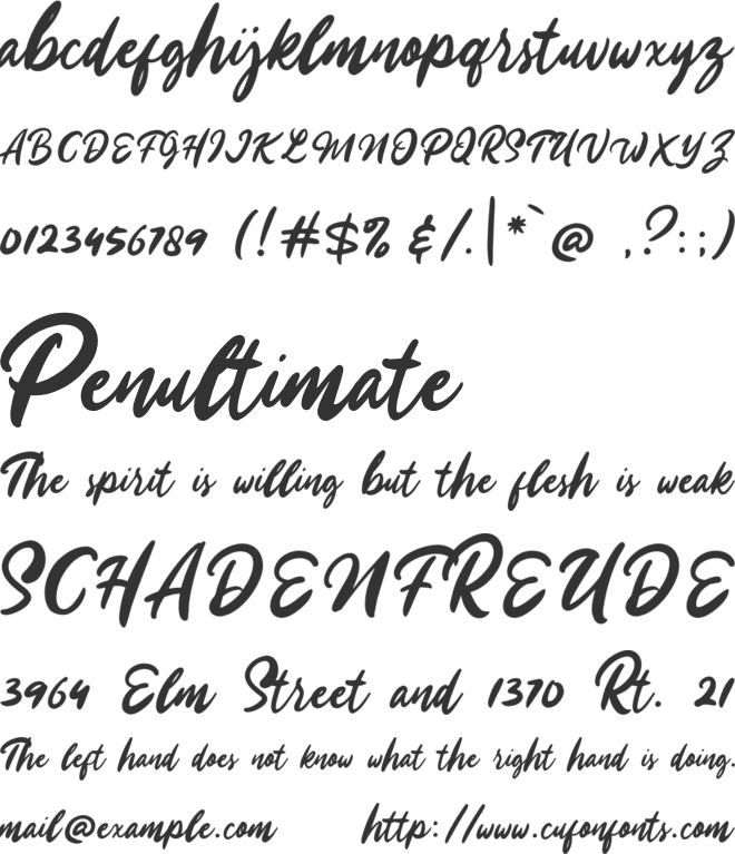 Cerlistine Demo font preview