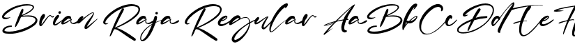 Brian Raja Regular font