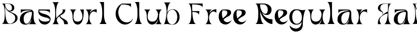 Baskvrl Club Free Regular font