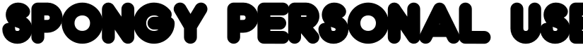 Spongy PERSONAL USE ONLY Bold font