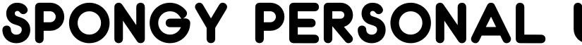 Spongy PERSONAL USE ONLY Thin font
