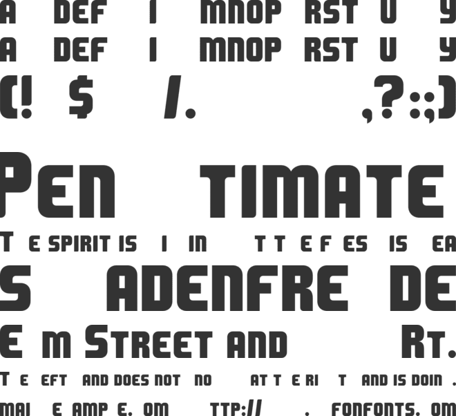 METAVERSE font preview