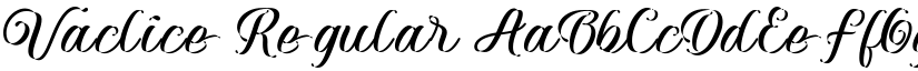 Vaclice Regular font