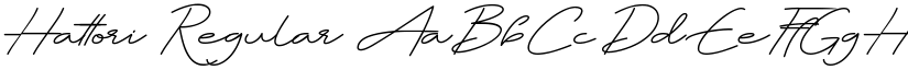 Hattori Regular font