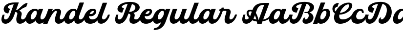 Kandel Regular font