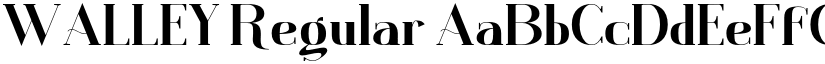 WALLEY Regular font