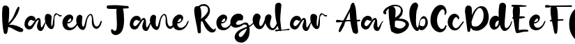 Karen Jane font download