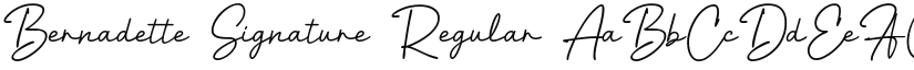 Bernadette Signature font download