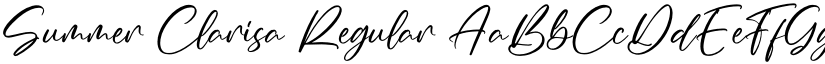 Summer Clarisa Regular font