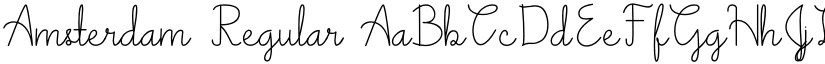 Amsterdam Regular font