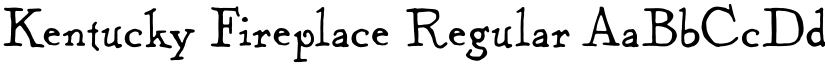 Kentucky Fireplace Regular font