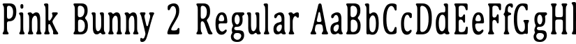 Pink Bunny 2 Regular font