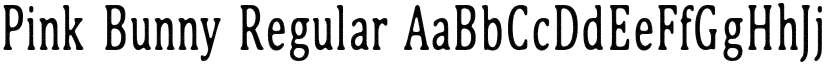 Pink Bunny Regular font