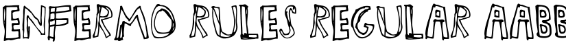 Enfermo Rules Regular font