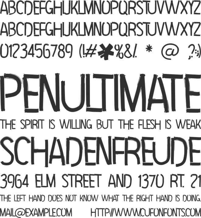 Hip Priest font preview