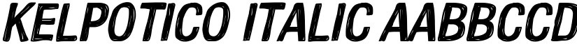 Kelpotico Italic font