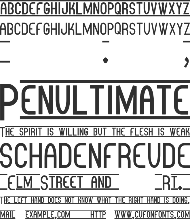 Otra Mas stf font preview