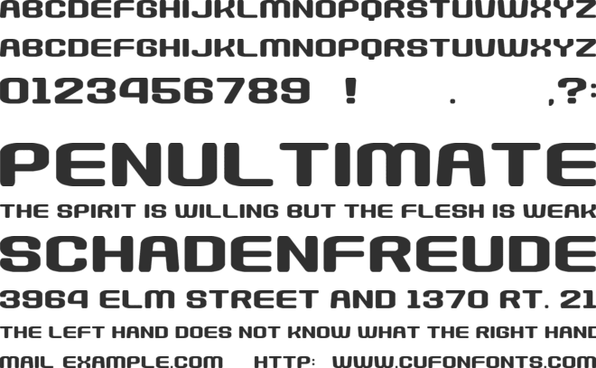 Nanikano Capsule font preview