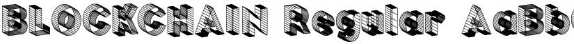 BLOCKCHAIN Regular font