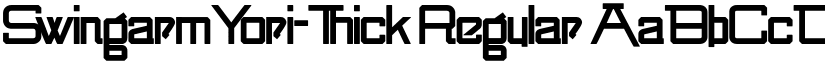 SwingarmYori-Thick Regular font