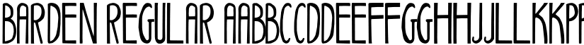 Barden Regular font