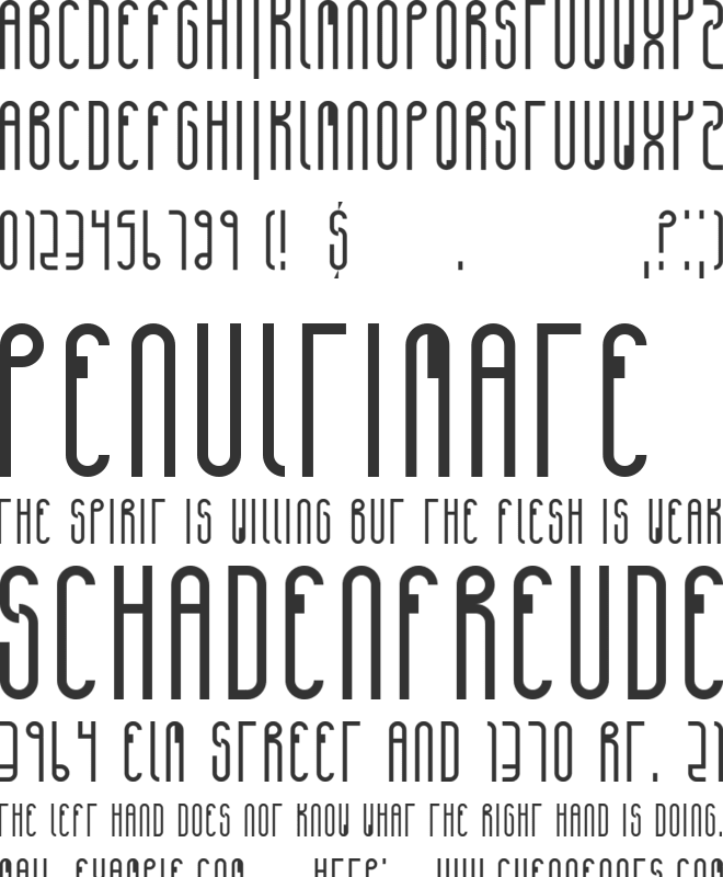 Ventures font preview