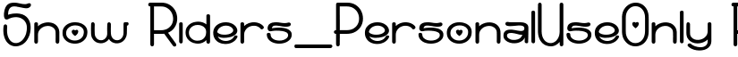 Snow Riders_PersonalUseOnly Regular font