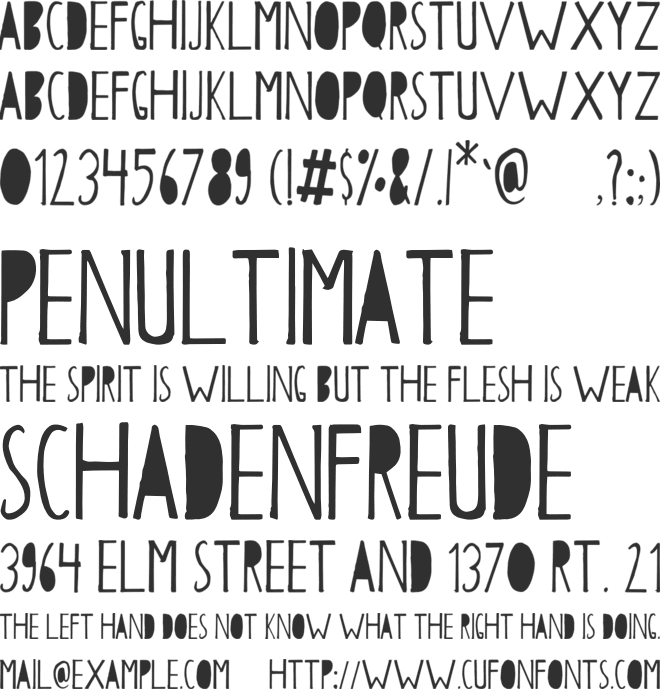 Papercutting font preview