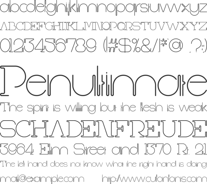 First Shine font preview