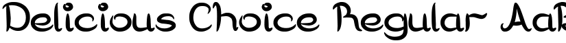 Delicious Choice Regular font
