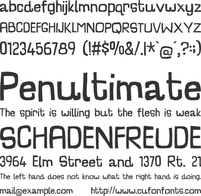 Charlatan DEMO font preview