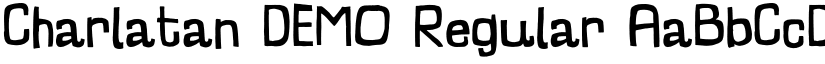 Charlatan DEMO Regular font
