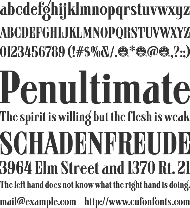 ARB 08 Extreme Roman AUG-32 CAS font preview